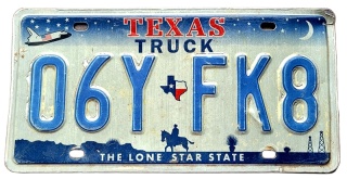 Texas - tablica z USA