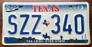 Texas - tablica z USA