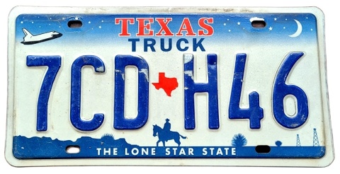 Texas - tablica z USA
