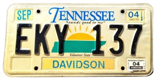 Tennessee 2004 - tablica z USA