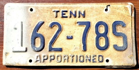 Tennessee - tablica z USA