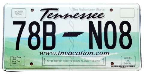 Tennessee - tablica zUSA