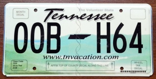 Tennessee - tablica zUSA