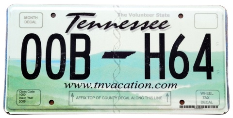 Tennessee - tablica zUSA