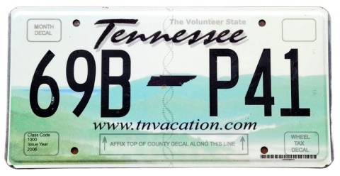Tennessee - tablica zUSA