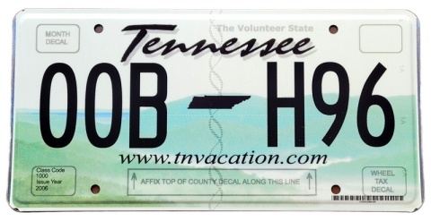 Tennessee - tablica zUSA