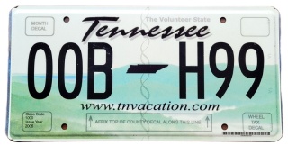 Tennessee - tablica zUSA
