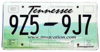 Tennessee - tablica zUSA