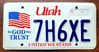 Utah - tablica z USA