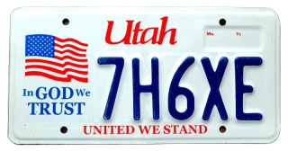 Utah - tablica z USA