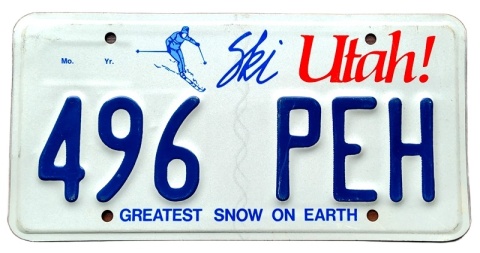 Utah - tablica z USA