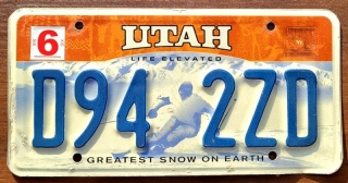 Utah - tablica z USA