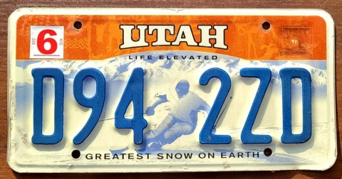 Utah - tablica z USA