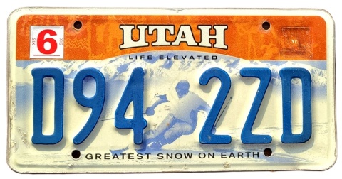 Utah - tablica z USA