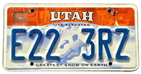 Utah - tablica z USA