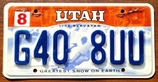 Utah - tablica z USA