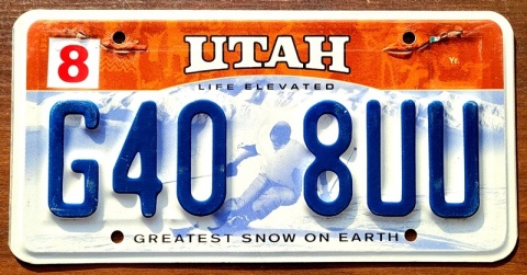 Utah - tablica z USA