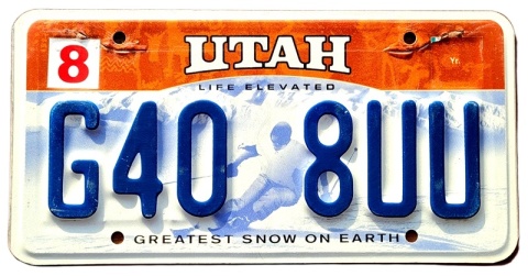 Utah - tablica z USA