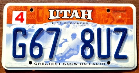 Utah - tablica z USA