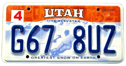 Utah - tablica z USA
