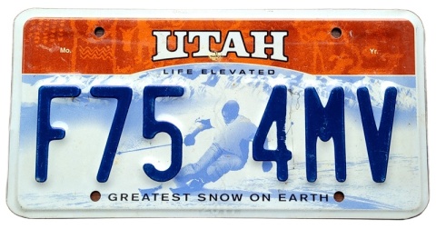 Utah - tablica z USA