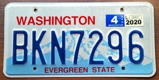 Washington 2020 - tabica z USA