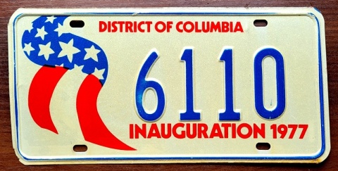 Washington DC 1977 - tablica z USA