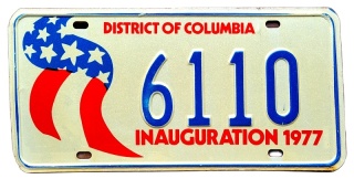 Washington DC 1977 - tablica z USA