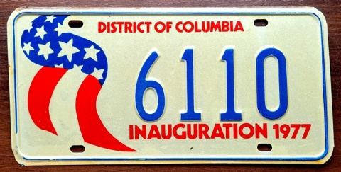 Washington DC 1977 - tablica z USA