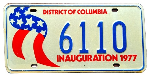 Washington DC 1977 - tablica z USA