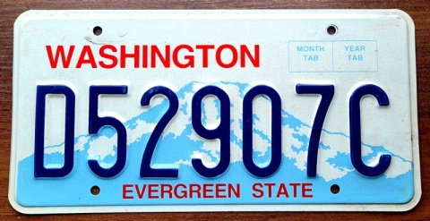 Washington - tablica z USA