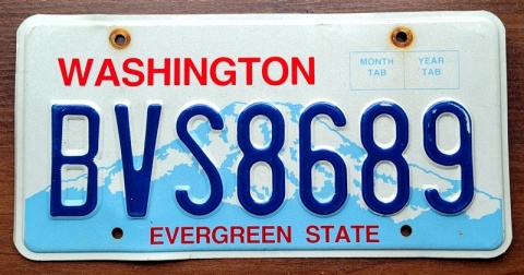 Washington - tablica z USA