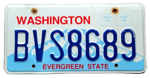 Washington - tablica z USA