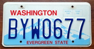 Washington - tablica z USA