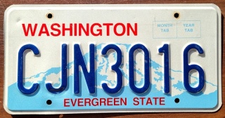Washington - tablica z USA