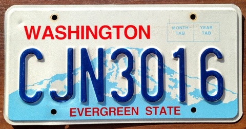 Washington - tablica z USA