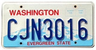 Washington - tablica z USA