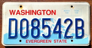 Washington - tablica z USA