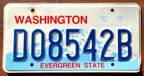 Washington - tablica z USA