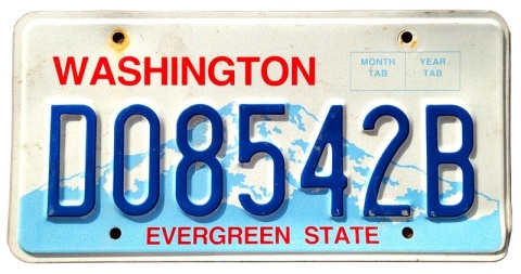 Washington - tablica z USA