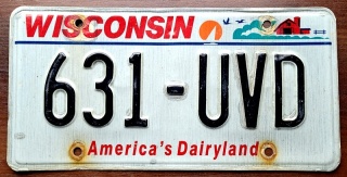 Wisconsin - tablica z USA