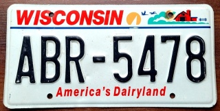 Wisconsin - tablica z USA