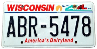 Wisconsin - tablica z USA