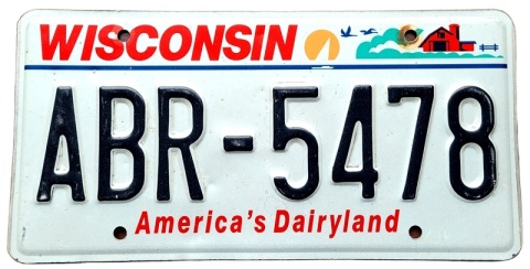 Wisconsin - tablica z USA