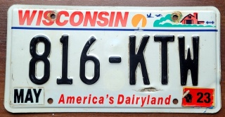 Wisconsin 2023 - tablica z USA