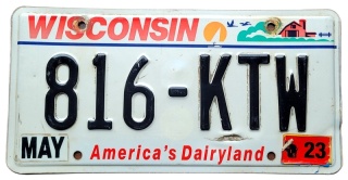 Wisconsin 2023 - tablica z USA
