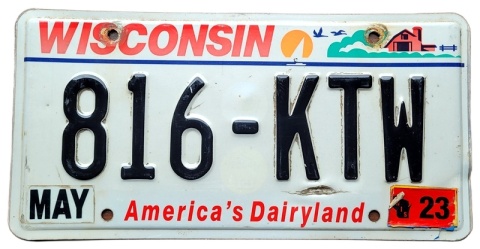 Wisconsin 2023 - tablica z USA