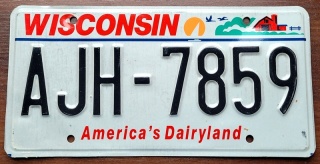 Wisconsin - tablica z USA