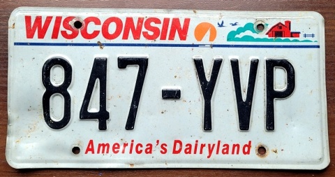 Wisconsin - tablica z USA