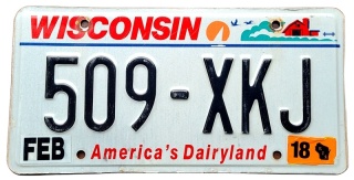 Wisconsin 2018 - tablica z USA
